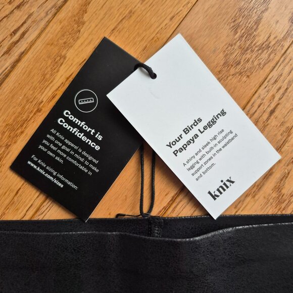 Knix Papaya Faux Leather Leggings XL - Picture 5 of 16